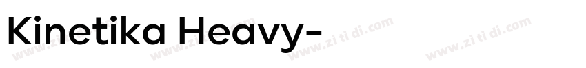 Kinetika Heavy字体转换